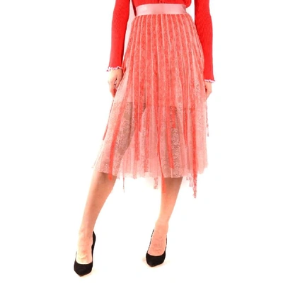 Shop Pinko Women's Pink Polyester Skirt