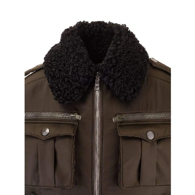 Shop Prada Women's Brown Polyester Outerwear Jacket