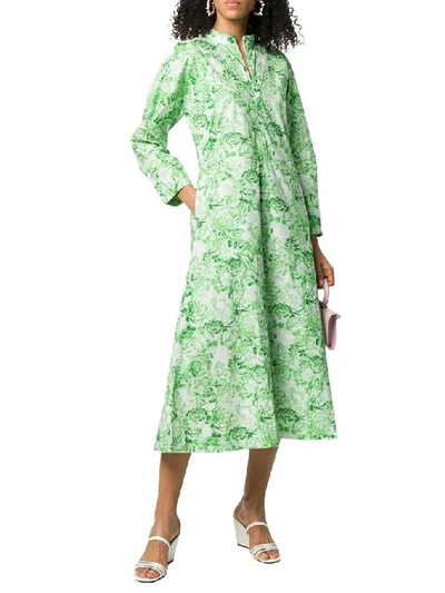 Shop Ganni Green Dress