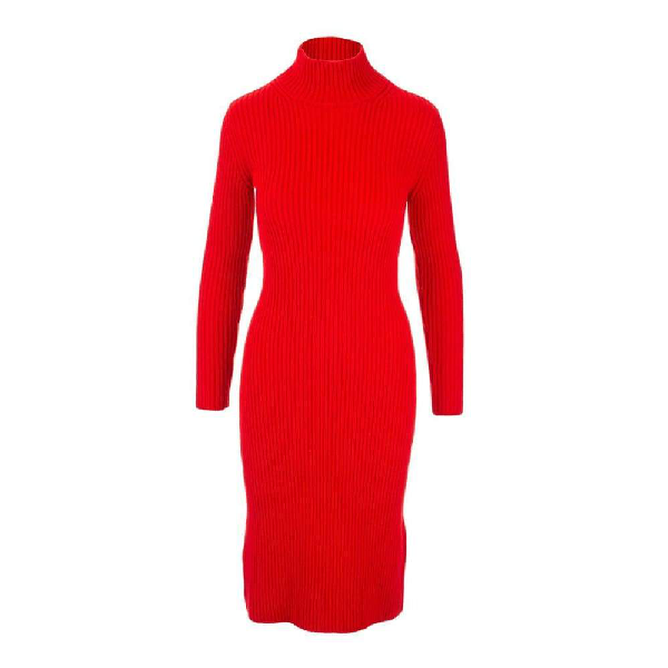 balenciaga red dress