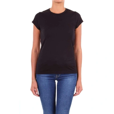 Shop Aspesi Black Cotton T-shirt