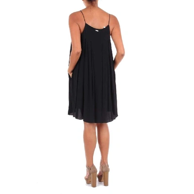 Shop Aglini Black Acetate Dress