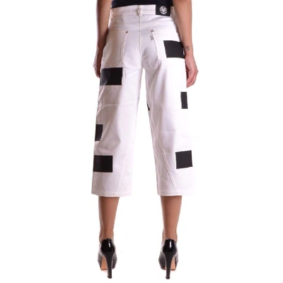 Shop Kenzo Women's White Cotton Pants