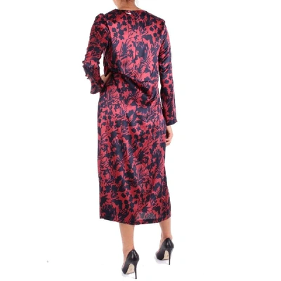 Shop Aglini Women's Red Silk Dress