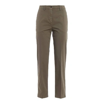 Shop Aspesi Green Cotton Pants