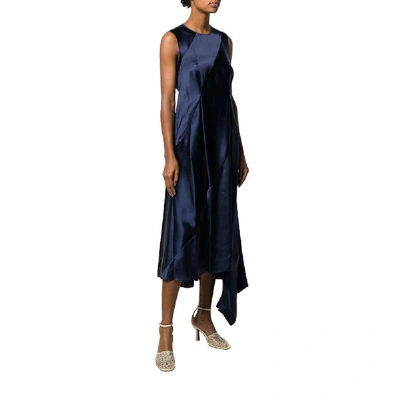 Shop Loewe Women's Blue Viscose Dress