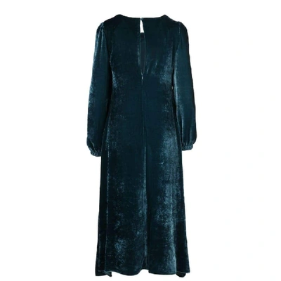 Shop Beatrice B Women's Blue Viscose Dress