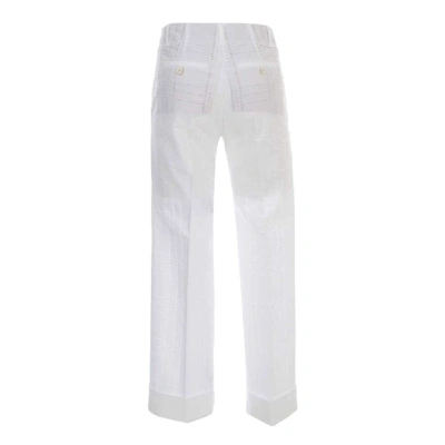 Shop Alberto Biani White Cotton Pants