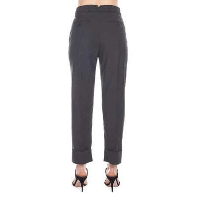 Shop Prada Women's Grey Wool Pants