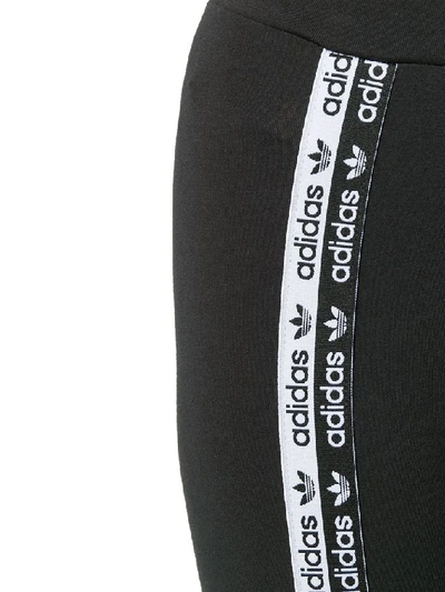 Shop Adidas Originals Black Cotton Leggings