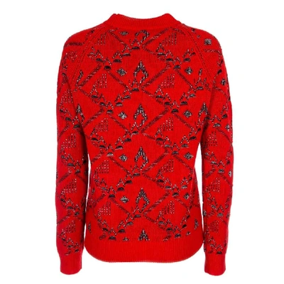 Shop Saint Laurent Women's Red Wool Sweater