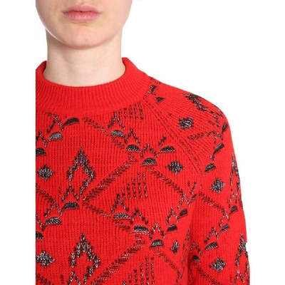 Shop Saint Laurent Women's Red Wool Sweater