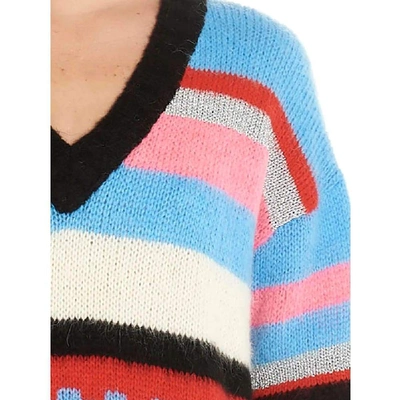 Shop Msgm Women's Multicolor Polyester Sweater