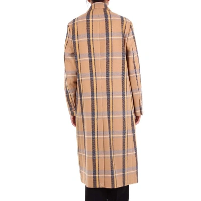 Shop Stella Mccartney Women's Beige Wool Coat