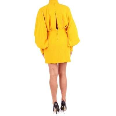 Shop Lucille Yellow Polyester Dress