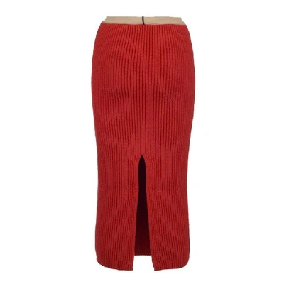 Shop Calvin Klein Women's Red Wool Skirt