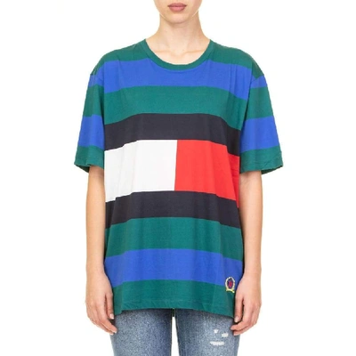 Shop Tommy Hilfiger Women's Multicolor Cotton T-shirt