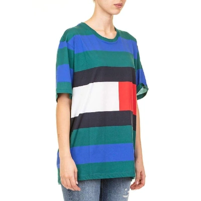 Shop Tommy Hilfiger Women's Multicolor Cotton T-shirt