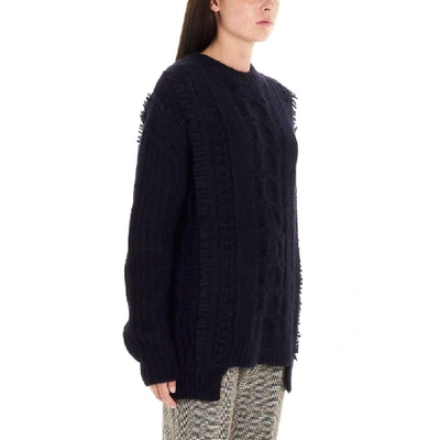 Shop Stella Mccartney Women's Blue Wool Sweater