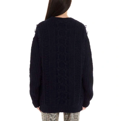 Shop Stella Mccartney Women's Blue Wool Sweater