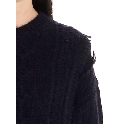 Shop Stella Mccartney Women's Blue Wool Sweater