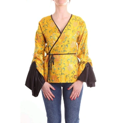 Shop Act N°1 Yellow Polyester Cardigan