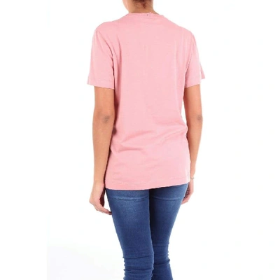Shop Alysi Pink Cotton T-shirt