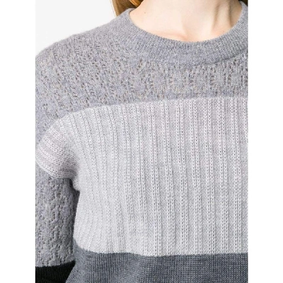 Shop Kenzo Women's Grey Wool Sweater