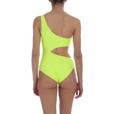 Shop Alberta Ferretti Green Polyester One-piece Suit