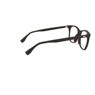 Shop Fendi Black Acetate Glasses