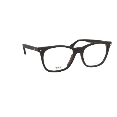 Shop Fendi Black Acetate Glasses