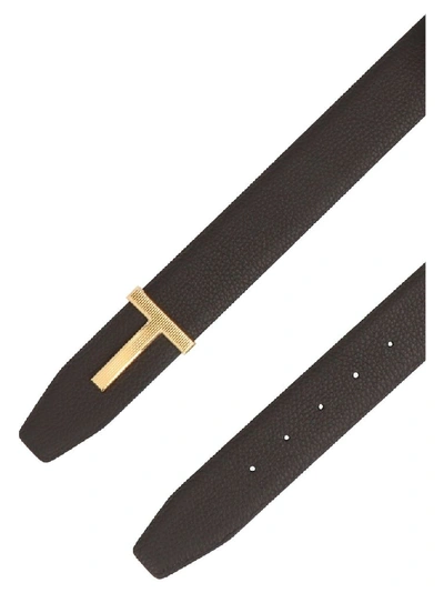 Shop Tom Ford Men's Brown Leather Belt