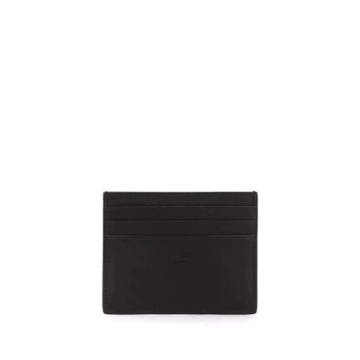 Shop Fendi Black Leather Card Holder