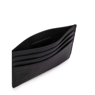 Shop Fendi Black Leather Card Holder