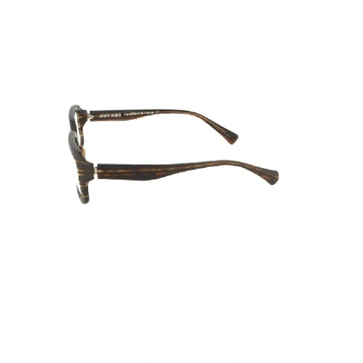 Shop Alain Mikli Brown Acetate Glasses