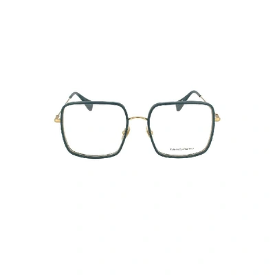 Shop Kaleos Men's Green Metal Glasses