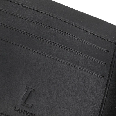 Shop Lanvin Black Leather Wallet
