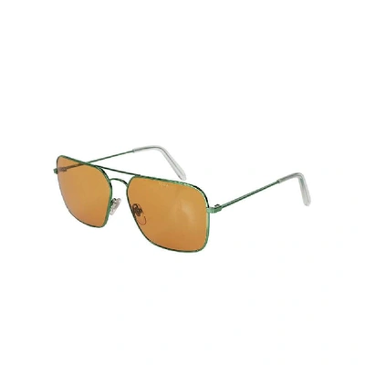 Shop Gosha Rubchinskiy Orange Metal Sunglasses