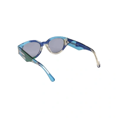 Shop Super By Retrofuture Men's Blue Acetate Sunglasses