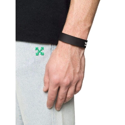 Shop Off-white Black Pvc Bracelet