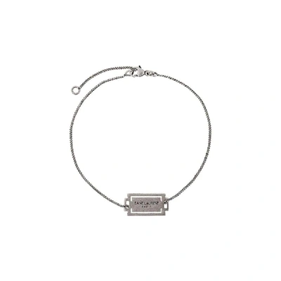 Shop Saint Laurent Silver Metal Bracelet