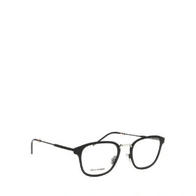 Shop Dior 0232003 Black Acetate Glasses