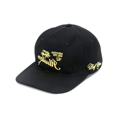 Shop Raf Simons Men's Black Cotton Hat