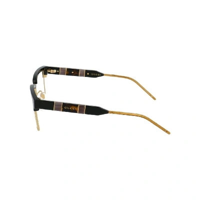 Shop Gucci Men's Gold Metal Glasses