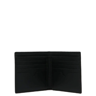 Shop Alexander Mcqueen Men's Black Leather Wallet