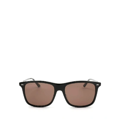 Shop Gucci Men's Black Acetate Sunglasses