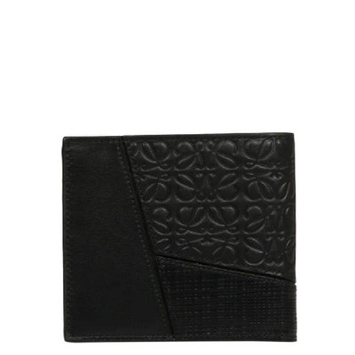 Shop Loewe Black Faux Leather Wallet