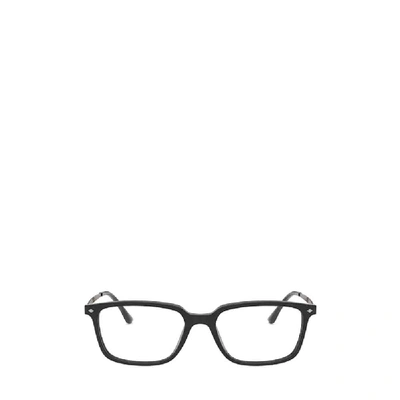 Shop Giorgio Armani Men's Black Acetate Glasses