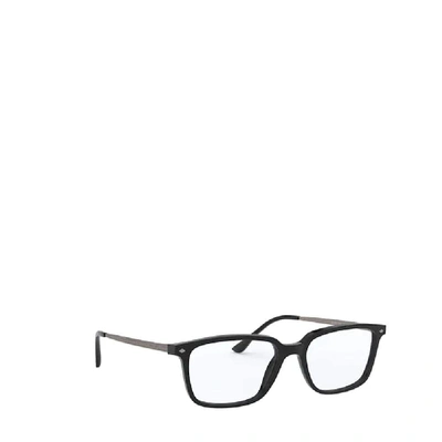 Shop Giorgio Armani Men's Black Acetate Glasses