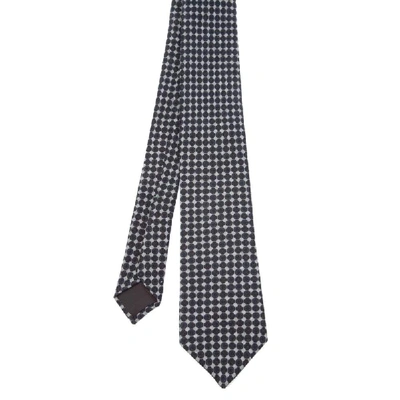 Shop Luigi Borrelli Blue Wool Tie